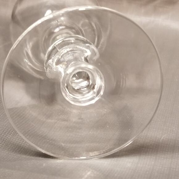 Four and 3/4 inch tall by one and a half inch wide wine glass short stem. - Picture 5 of 7